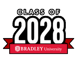 Classof2028 Sticker by Bradley University