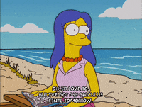 Episode 19 Beach GIF by The Simpsons
