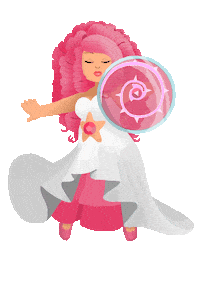 steven universe rose quartz Sticker