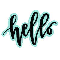 nylacuarelas hello text lettering hola Sticker