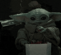 Baby Yoda Popcorn GIF