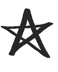 morgontidningen black star morgontidningen stjärna Sticker