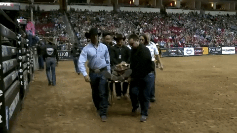 take me to the hospital help GIF by Professional Bull Riders (PBR)