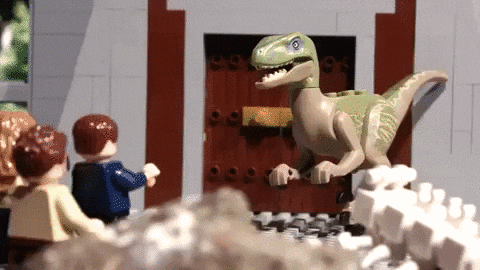 Jurassic Park Lego GIF