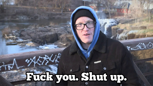 funny or die shut up GIF by gethardshow