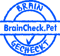braincheckpet braincheckpet braingecheckt drbenny Sticker