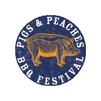 cityofkennesaw pig pigs kennesaw pigs and peaches Sticker