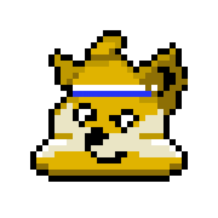 Pixel Shitting Sticker by Poopies.io