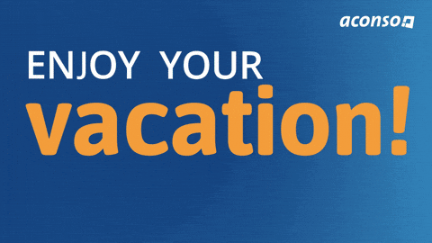 Out Of Office Vacation GIF by aconso AG