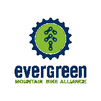 EvergreenMTB mountain bike evergreen evergreenmtb evergreen mountain bike alliance Sticker
