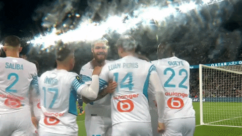 Happy Duje Caleta Car GIF by Olympique de Marseille