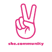 shecommunity wave peace community she Sticker
