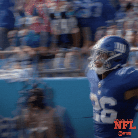 Jumping New York Giants GIF by SHOWTIME Sports