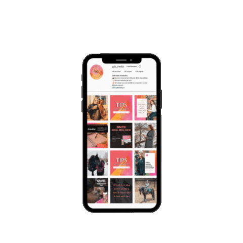 GiBi-Media giphyupload mobile instagram phone Sticker