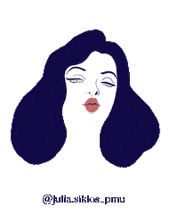 Juliasiklos Sticker by Siklós Júlia Sminktetoválás