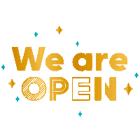 We Are Open Sticker by clochedorexperience