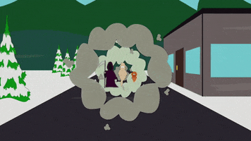 snow vanish GIF by South Park 