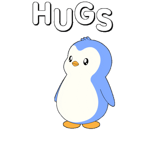 I Love You Hug Sticker by Pudgy Penguins