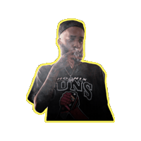 Stoner Smoking Sticker by MdrnRockstars
