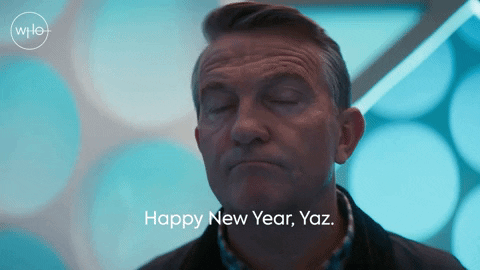 Happy New Year Thirteenth Doctor GIF by Doctor Who