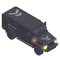 Police Hospital Sticker by Mr Urbina