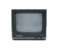 Television Vintage Sticker