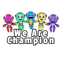 We Are The Champions Sticker by smartavatar