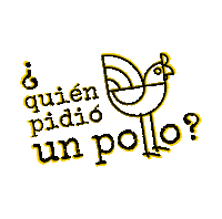 Amarillo Negro Sticker by Un Pollo Doral
