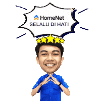 homenetid sticker instagram blue home Sticker