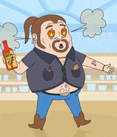 On Fire Reaction GIF by Cartuna