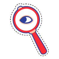 Eyes Yeux Sticker by Agence DUNK!