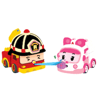 Congratulations Celebrating Sticker by Robocar POLI