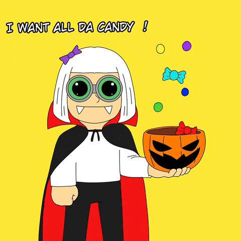 Halloween Candy GIF by 3dFrankenPunks