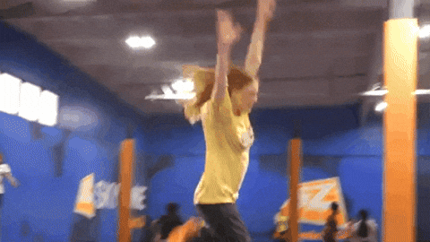 Jumping Leap Of Faith GIF by Audrey Hobert