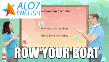 row your boat total physical response GIF by ALO7.com