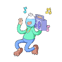 Happy Lets Dance Sticker by doodles