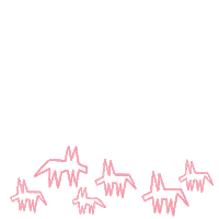 Pink Wolves Sticker by Festival du nouveau cinéma MTL