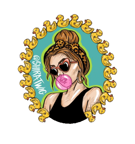 Bubble Gum Drawing Sticker by Max bahman - MAX164