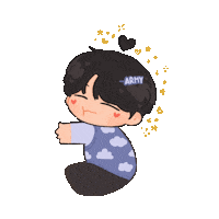 hotchocoart bts chibi army cutie Sticker