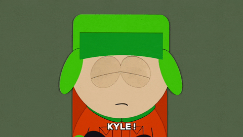 sad kyle broflovski GIF by South Park 