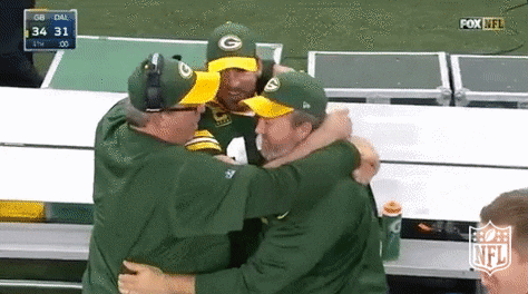 Happy Green Bay Packers GIF by NFL