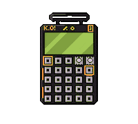 Baesd producer beats po33 pocket operator Sticker