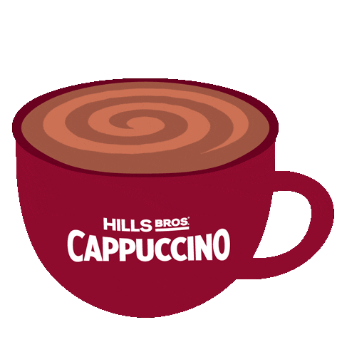 HillsBrosCappuccino giphyupload coffee drink good morning Sticker