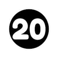 Number Blanco Sticker