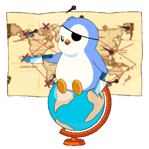 World Domination Crypto Sticker by Pudgy Penguins