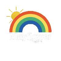 MayflowerTheatre rainbow sun pride sunshine Sticker