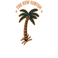 tncustom beach thenewcustom Sticker