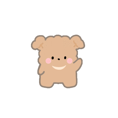 lumiforest giphyupload hello hi 강아지 Sticker