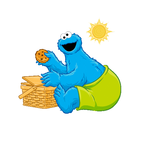 Cookie Monster Summer Sticker by Ahlan Simsim