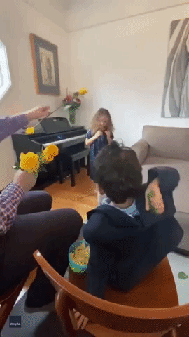 Dads Helps Daughter Nail Her Virtual Piano Recital
